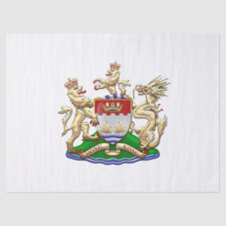 [510] Hong Kong Historical 1959-1997 Coat of Arms Tissue Paper
