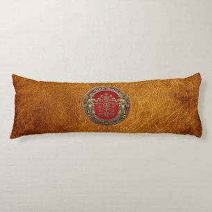 [510] Two Gold Ninurtas with Tree of Life Body Cushion