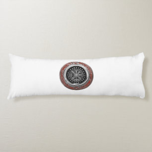 [510] Vegvisir - Viking Silver Magic Runic Compass Body Cushion