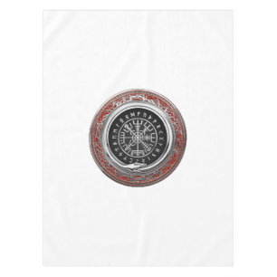 [510] Vegvisir - Viking Silver Magic Runic Compass Tablecloth
