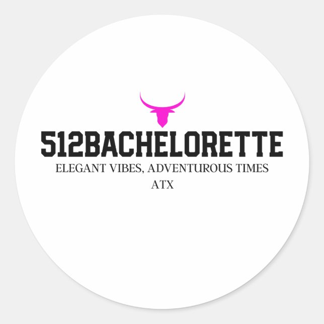 512Bachelorette Party Sticker | Bride Tribe Favour (Front)