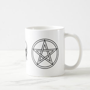 512px-Pentacle_3_svg, 512px-Pentacle_3_svg, skulla Coffee Mug