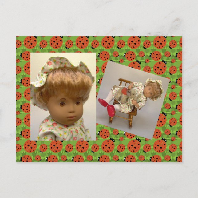 514s Sasha Baby Rosie Flower Dress Postkarte Postcard (Front)