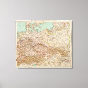 5152 Germany, Poland, Czechoslovakia Canvas Print