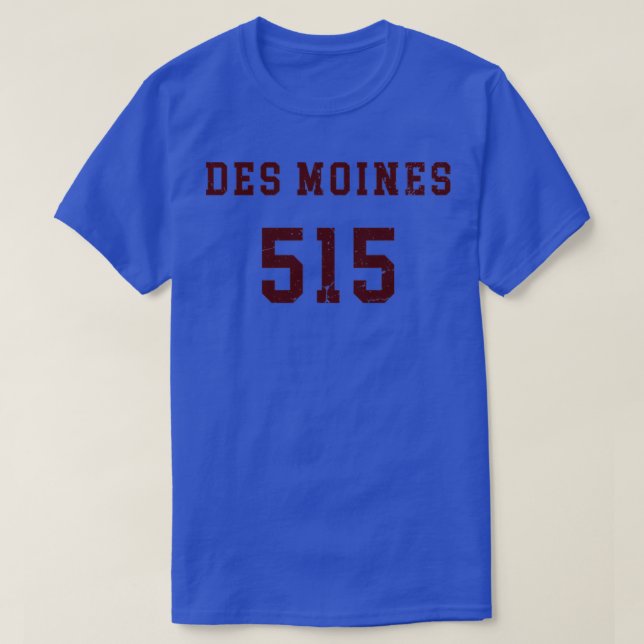 515 Des Moines Area Code T-Shirt (Design Front)