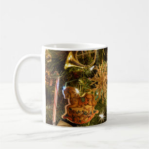 5183-Christmas Tree with Ornaments and Lights Coffee Mug