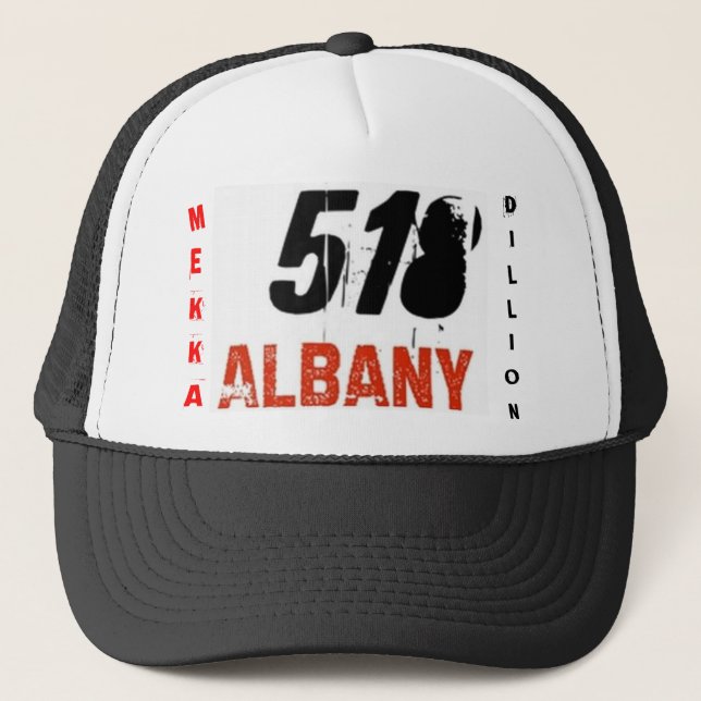 518albany, MEKKA, DILLION Trucker Hat (Front)