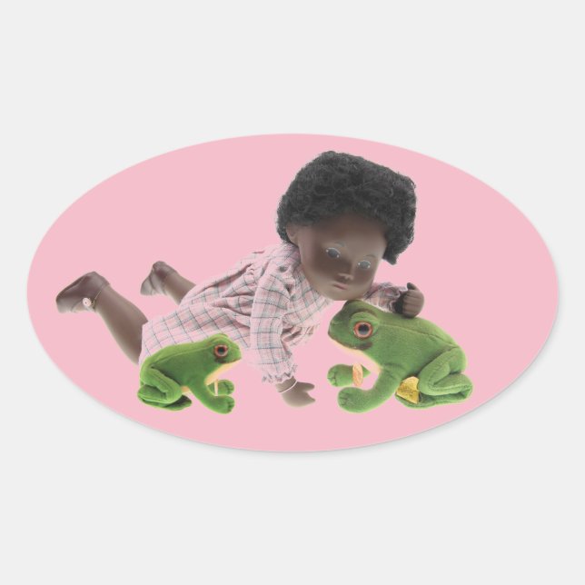 519 Sasha Cara Black Baby Sticker (Front)