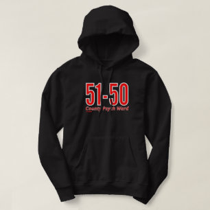 "51-50" funny county psych ward inmate    hoodie