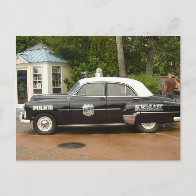 '51 Chevrolet Police Car Postcard (Front)