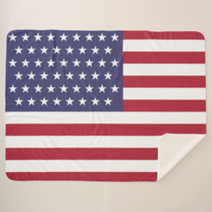 51 Star Flag of the United States of America (USA) Sherpa Blanket