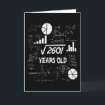 51 Year Old Bday Math Teacher 51st Birthday Gift Card<br><div class="desc">Celebrate birthdays with a clever twist! This funny math design uses equations and square roots to reveal the age, making it the perfect choice for math lovers, teachers, students, and geeks who enjoy a good nerdy joke. Great for milestone birthdays, classroom celebrations, or anyone who appreciates clever humour mixed with...</div>