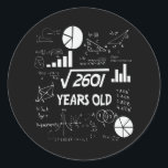 51 Year Old Bday Math Teacher 51st Birthday Gift Classic Round Sticker<br><div class="desc">Celebrate birthdays with a clever twist! This funny math design uses equations and square roots to reveal the age, making it the perfect choice for math lovers, teachers, students, and geeks who enjoy a good nerdy joke. Great for milestone birthdays, classroom celebrations, or anyone who appreciates clever humor mixed with...</div>