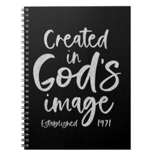 51 Year Old Christian: Jesus 1971 51st Birthday T- Notebook