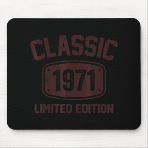51 Years Old 1971 Limited Edition 51th Birthday Mouse Mat
