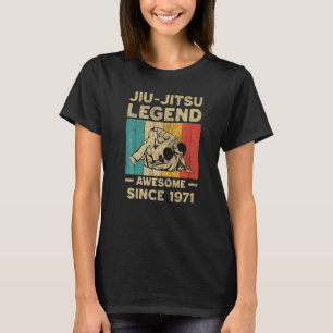 51 Years Old BJJ Jiu Jitsu Legend Awesome Since 19 T-Shirt
