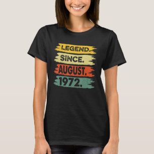 51 Years Old  Legend Since August 1972 51st Birthd T-Shirt