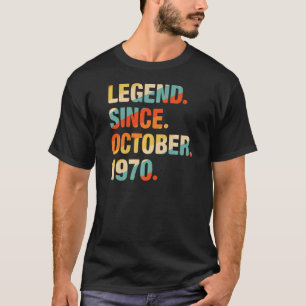 51st Birthday 51 Year Old Legend Since October 19 T-Shirt