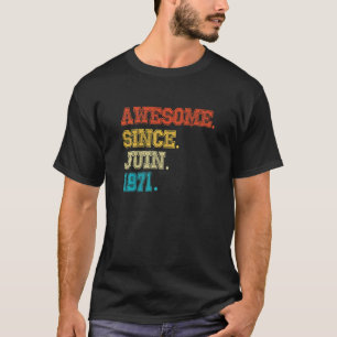 51st Birthday  Awesome Since February 1971 51 Year T-Shirt