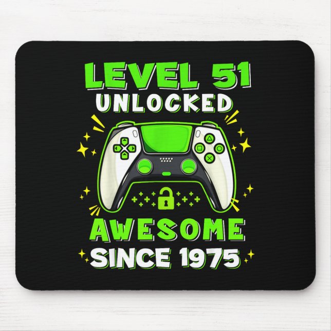 51st Birthday For Men 51 Years Birthday  Mouse Mat (Front)