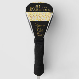 51st Birthday  Golf Head Cover