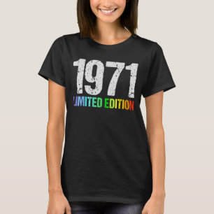 51st Birthday Ladies Mens 51 Years 1971 3 T-Shirt