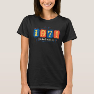51st Birthday Ladies Mens 51 Years 1971 5 T-Shirt