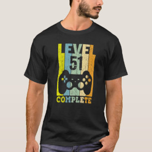 51st Birthday Ladies Mens Level 51 Years 1971 2 T-Shirt