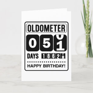 51st Birthday Oldometer Card