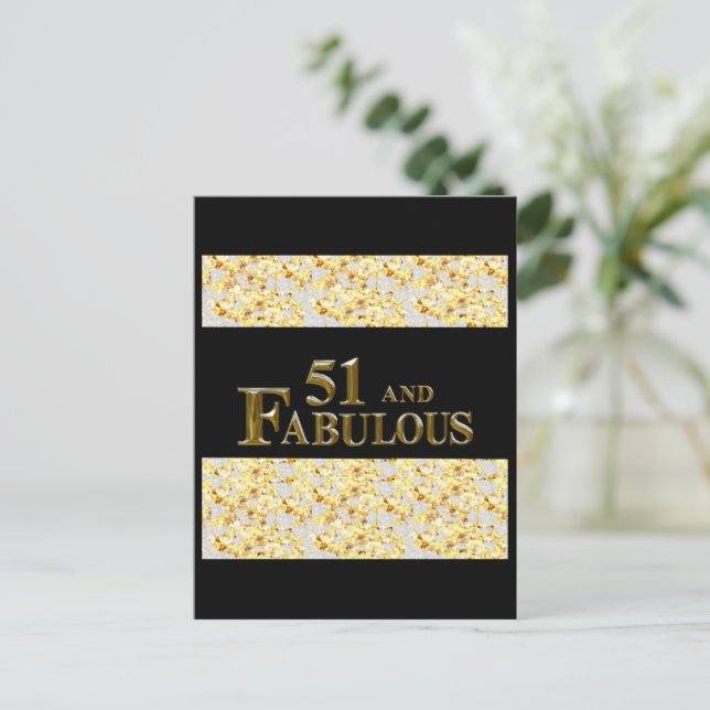 51st Birthday  Postcard (Standing Front)