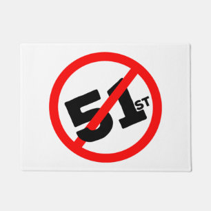 51st State No Way Doormat