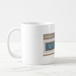 51st Street New York Subway Mosaic Coffee Mug