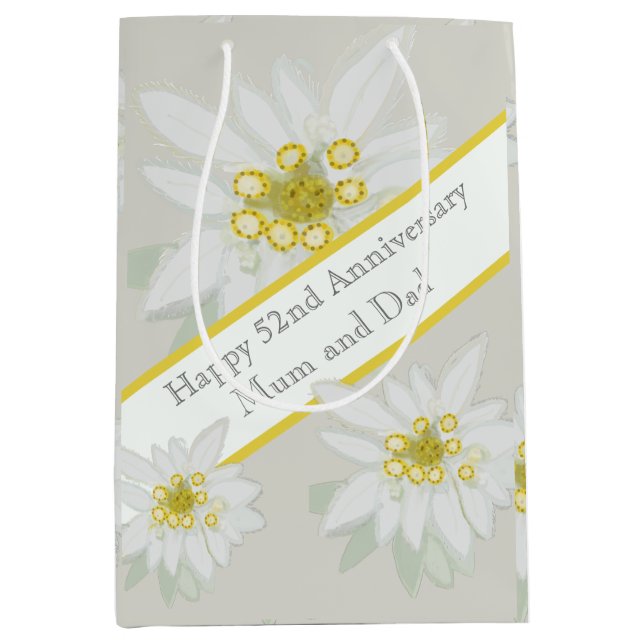51st Wedding Anniversary  Medium Gift Bag (Front)