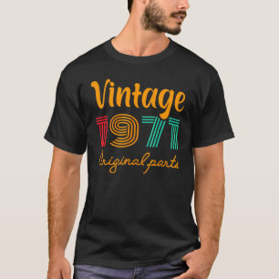 51th Birthday Vintage 1971 Year Birthday 1971 Orig T-Shirt