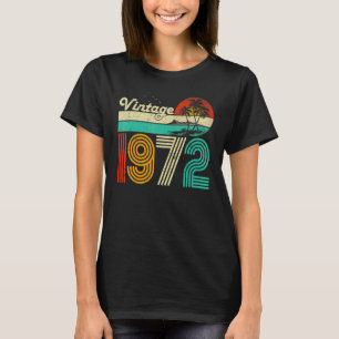 51th Birthday Vintage 1972 51 Year Old Men Women T-Shirt