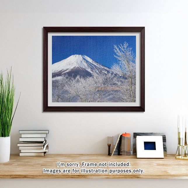 [520] Mt.Fuji – Alongside Transient Hoarfrost Jigsaw Puzzle (An image of a puzzle displayed in a bright and open room. // 明るく風通しの良い部屋を飾ったときののイメージ)