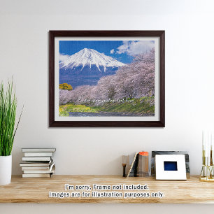 [520] Mt.Fuji – Morning Light on the Cherry Path Jigsaw Puzzle