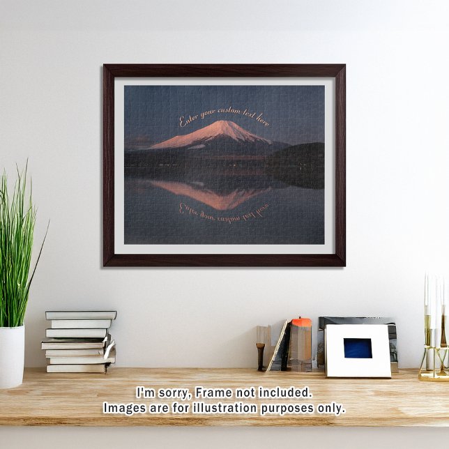 [520] Mt.Fuji – Reflections of a Scarlet Dawn Jigsaw Puzzle (An image of a puzzle displayed in a bright and open room. // 明るく風通しの良い部屋を飾ったときののイメージ)