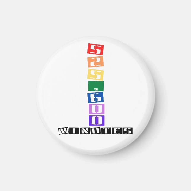 525,600 Minutes  Magnet (Front)