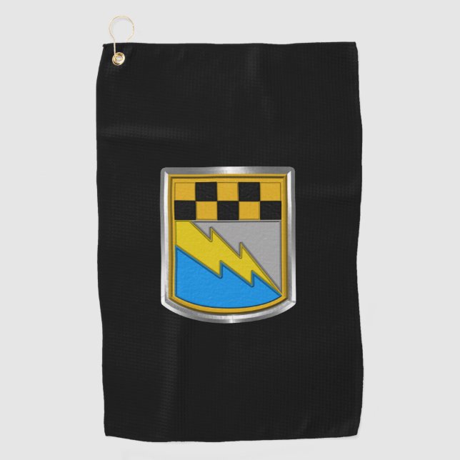 525 Military Intelligence Brigade Customised Patch Golf Towel (Front)