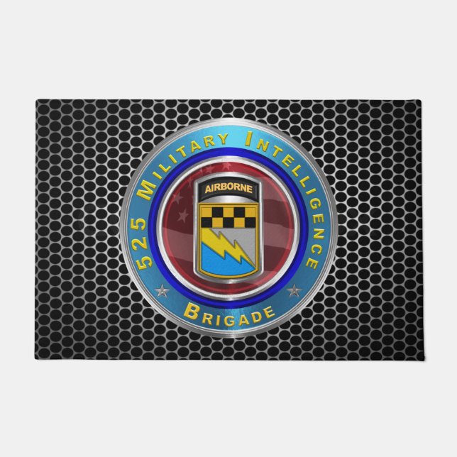 525 Military Intelligence Brigade Lower Price Doormat (Front)