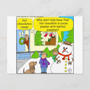 527 melted snowman Cartoon Postcard
