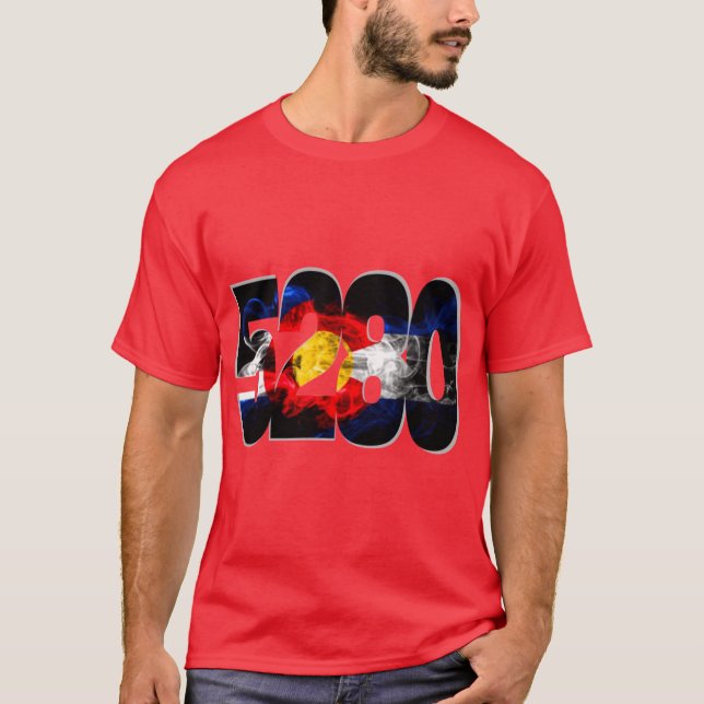 5280 Colorado flag T-Shirt (Front)