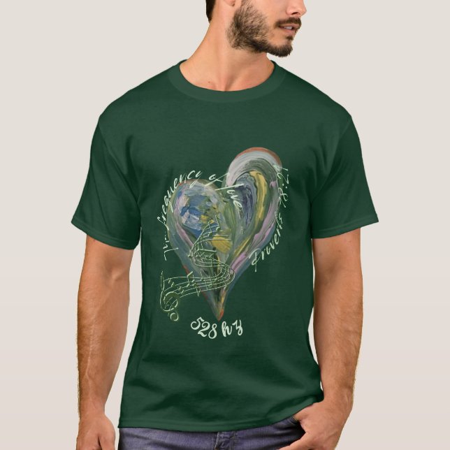 528 hz love scripture T-Shirt (Front)