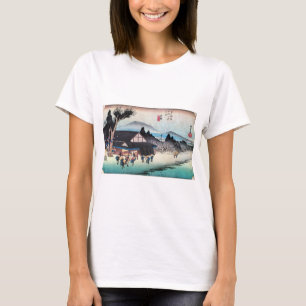 52. 石部宿, 広重 Ishibe-juku, Hiroshige, Ukiyo-e T-Shirt