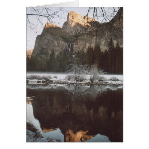 52. Cathedral Rocks & Wintry Reflections, Yosemite