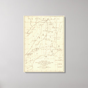 52 Centre Negro population 1880-1900 Canvas Print