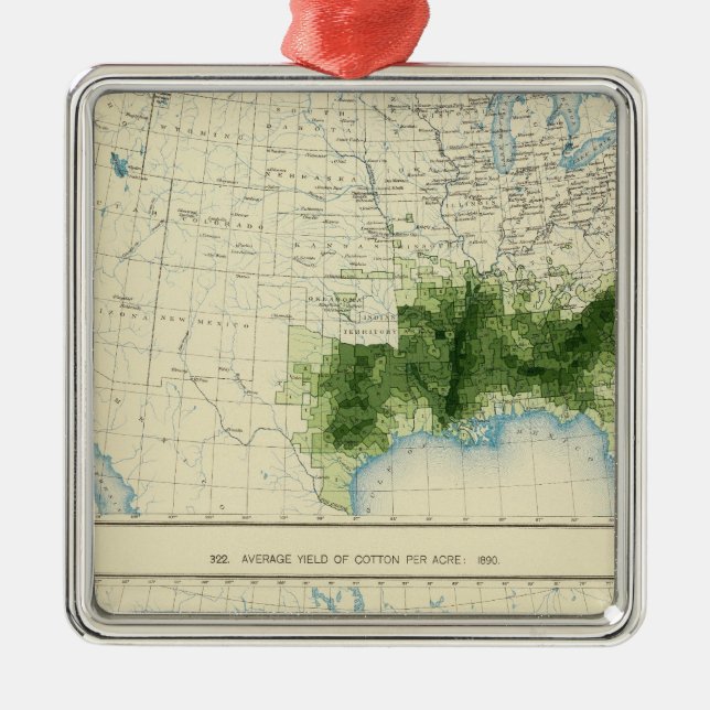 52 Cotton 1890 Metal Tree Decoration (Front)