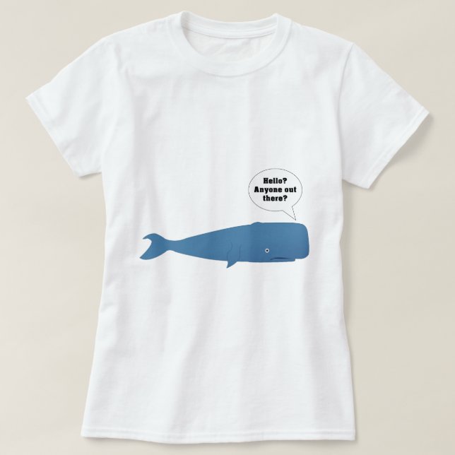 52 Hertz - The Loneliest Whale in the World T-Shirt (Design Front)
