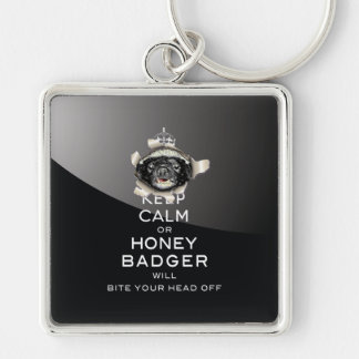 [52] Keep Calm or Honey Badger… Key Ring